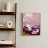 "Sunset in the Garden" - Art Print in Blush by Britt Mills - In a Room