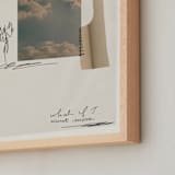 "Sky is the Limit 2" - Art Print in Sand by Maja Cunningham - Frame Close-up