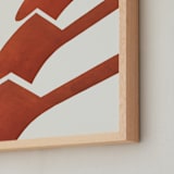 "frenched" - Art Print in rust by Kamala Nahas - Frame Close-up