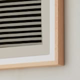 "True Stripes 2" - Art Print in Zebra by Kamala Nahas - Frame Close-up