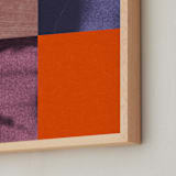 "Quartet 3" - Art Print in Crimson by Sumak Studio - Frame Close-up