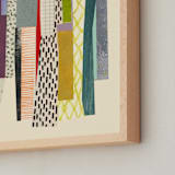 "Keyboards 2" - Art Print in Neutral Grey by Bethania Lima - Frame Close-up