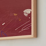 "Room Eleven 2" - Art Print in Crimson Red by Shiho Whitehead - Frame Close-up