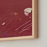 "Room Eleven 2" - Art Print in Crimson Red by Shiho Whitehead - Frame Close-up