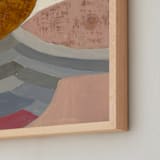"Composition On Color and Texture 1" - Art Print in Nude Cloud by Bethania Lima - Frame Close-up