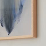 "FreeFall" - Art Print in Blue Grey by Christa - Frame Close-up