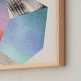 "Unexpected Crystals I" - Art Print in Sandstone by Sumak Studio - Frame Close-up