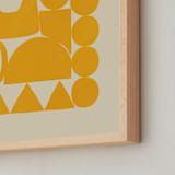 "Happy Place" - Art Print in Marigold by Beth Vassalo - Frame Close-up