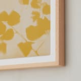 "Botanica 2" - Art Print in Amber by Kamala Nahas - Frame Close-up