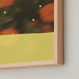 "Le Jardin Magique 2" - Art Print in Sunshine by Morgan Kendall - Frame Close-up