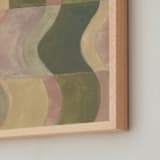 "Abstract geometry II" - Art Print in Moss Green by Lucrecia Caporale - Frame Close-up