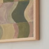"Abstract geometry II" - Art Print in Moss Green by Lucrecia Caporale - Frame Close-up