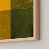 "Quartet 4" - Art Print in Mustard by Sumak Studio - Frame Close-up