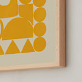 "Happy Place" - Art Print in Marigold by Beth Vassalo - Frame Close-up