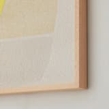 "Sunshine Wicker I" - Art Print in Limoncello by Carrie Moradi - Frame Close-up