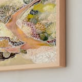 "Walk this Path With Me? " - Art Print in Peach by Sarah Fitzgerald - Frame Close-up