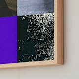 "Quartet 1" - Art Print in Ultra Violet by Sumak Studio - Frame Close-up