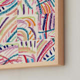 "Color Puzzle" - Art Print in Warm Tropics by Ro Pacifico - Frame Close-up