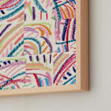"Color Puzzle" - Art Print in Warm Tropics by Ro Pacifico - Frame Close-up