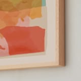 "TISSUES II" - Art Print in Dark Orangesque by Stefania Copertini - Frame Close-up