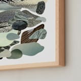 "A Sense of Calm" - Art Print in Sea Glass by Field and Sky - Frame Close-up