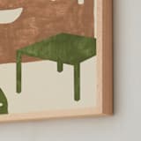 "The Room 1" - Art Print in Rust by Sumak Studio - Frame Close-up