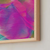 "Spring Loading..." - Art Print in Neon by Karen Kardatzke - Frame Close-up