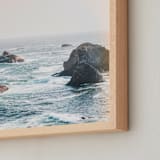 "Super Sea" - Art Print in Totally Teal by Karly Rose Sahr - Frame Close-up