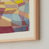 "Globe plot" - Art Print in Peach by Catilustre - Frame Close-up