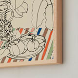 "Hungarian Vase" - Art Print in Paprika by Lise Gulassa - Frame Close-up