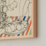 "Hungarian Vase" - Art Print in Paprika by Lise Gulassa - Frame Close-up