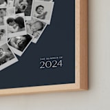 "Modern Heart Snapshot Mix® Cool Tones" - Framed Photo in Midnight Blue by Minted - Frame Close-up