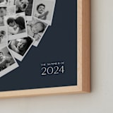 "Modern Heart Snapshot Mix® Cool Tones" - Framed Photo in Midnight Blue by Minted - Frame Close-up