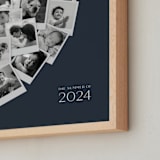 "Modern Heart Snapshot Mix® Cool Tones" - Framed Photo in Midnight Blue by Minted - Frame Close-up