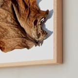 "Brown Leaf Study #1" - Art Print in Brown by Jonathan Brooks - Frame Close-up