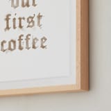 "Coffee Time" - Art Print in Medium Roast by GeekInk Design - Frame Close-up