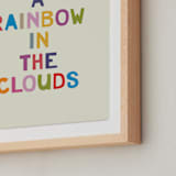 "Rainbow in a Cloud" - Art Print in Rainbow by Hanna M - Frame Close-up