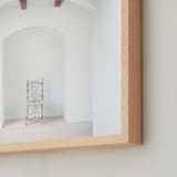 "Seated in Greece II" - Art Print in white by Kaitie Bryant - Frame Close-up