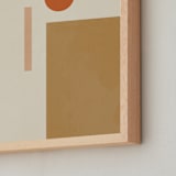 "Les Italiennes I" - Art Print in Earth by Alex Roda - Frame Close-up
