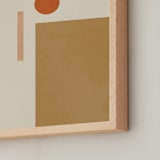 "Les Italiennes I" - Art Print in Earth by Alex Roda - Frame Close-up