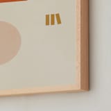 "Les Italiennes II" - Art Print in Earth by Alex Roda - Frame Close-up