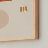 "Les Italiennes II" - Art Print in Earth by Alex Roda - Frame Close-up