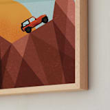 "Canyon Adventure" - Personalized Art Print in Orange by Erin German - Frame Close-up