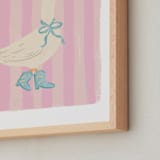 "Western Waddle" - Art Print in Rose by Creo Study - Frame Close-up