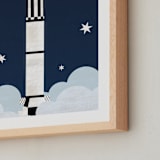 "To The Stars" - Art Print in neptune by Kamala Nahas - Frame Close-up
