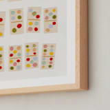 "Playful Dominoes" - Art Print in Sherbet by Alisa Galitsyna - Frame Close-up