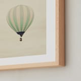 "Mint Dreams" - Art Print in Dawn Yellow by Caroline Mint - Frame Close-up