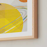 "Space Voyage" - Art Print in Saturn by Robert and Stella - Frame Close-up