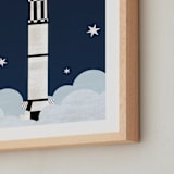 "To The Stars" - Art Print in neptune by Kamala Nahas - Frame Close-up