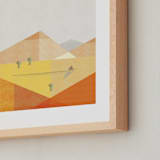 "Desert Adventure" - Art Print in Sand by Robert and Stella - Frame Close-up